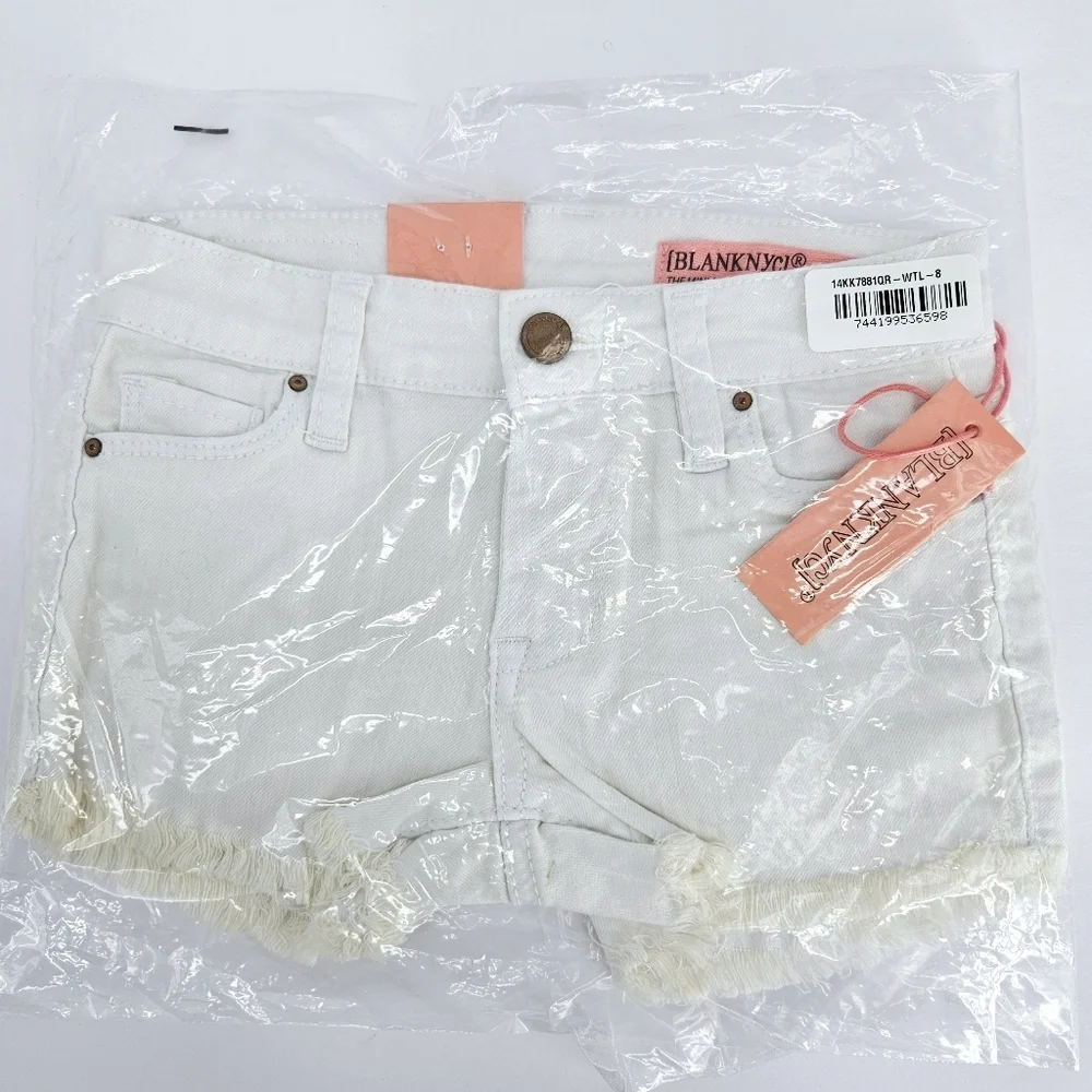 Blank NYC Summer White Cut-off Jean Short NWT Girl's sizes 8 10 NWT